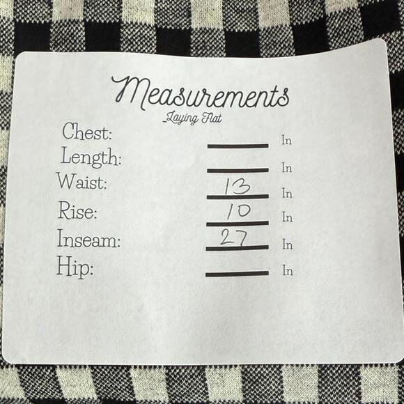 Zara Checkered Front Zip Up Mid Waist Skinny Stretch Ankle Pants S Black White - Picture 10 of 16